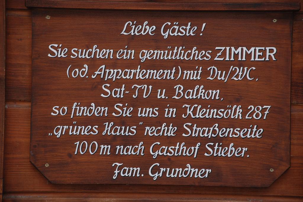 Appartement Grundner Grosssolk Екстер'єр фото